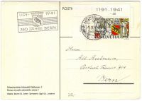 Postkarte mit: PTT - Schweizerische Automobile-Postbureau 1941